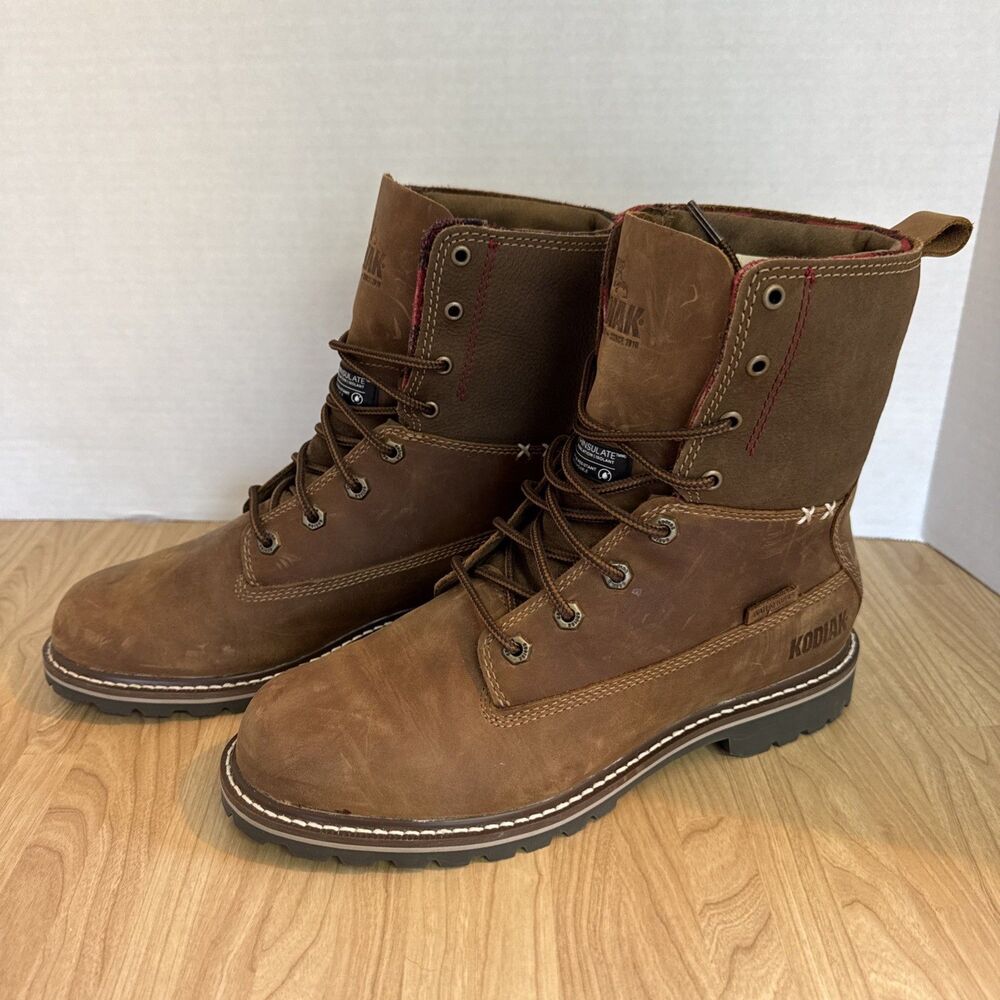 Kodiak Bralorne Women's 8" waterproof boots size 9.5 brown leather